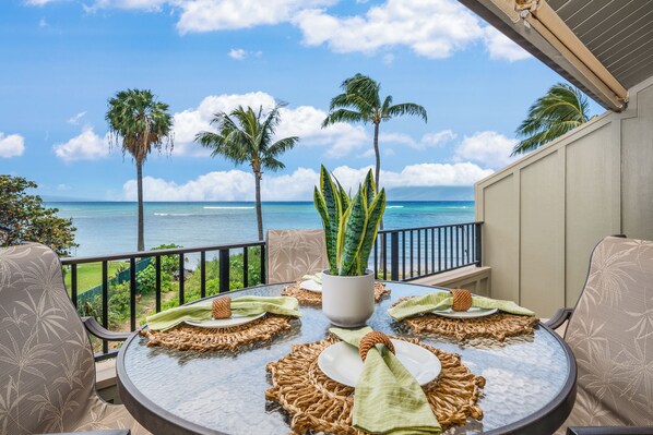 Kahana Village 2 ocean view lanai 1