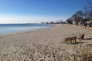 Enjoy the scenic beauty of Compo Beach, just a short drive away - your perfect spot for relaxation and coastal charm in Westport