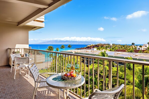 Ocean view from the private balcony