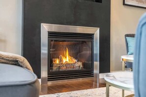 Cozy fireplace!