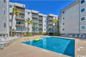 Pool view from beach