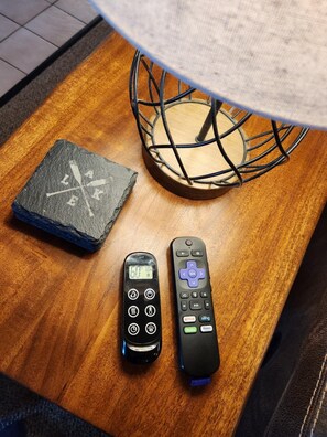 Smart TV (Hulu Live Provided) & LED Fireplace