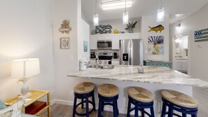 Fully equipped Kitchen w/Stainless Appliances