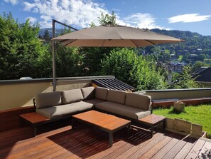 The patio is the best spot to share an aperitif during summer days