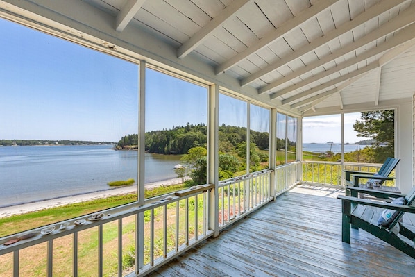 Spectacular views from screened in porch