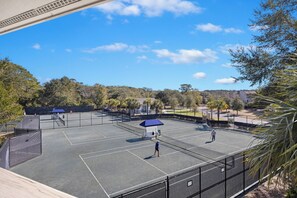 Welcome to 2064 Marsh Walk Villa, a Seabrook retreat with tennis views!