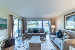 Comfy sofa and loveseat