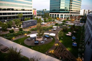 Outdoor Workspace: Hammocks, sports courts, a cafe and taco trucks occasionally