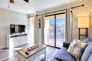 Private balcony and two smart TV's 