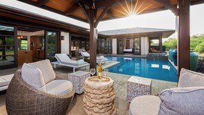 Large private heated pool