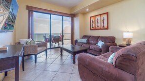 Gorgeous decor adorns the living room.