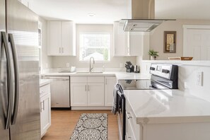 fully stocked kitchen