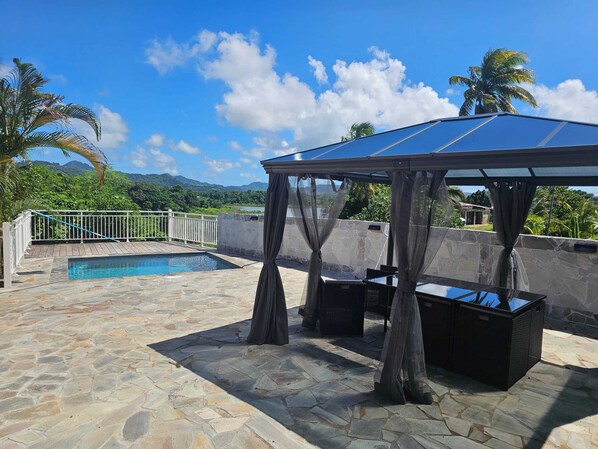 Vue sur piscine