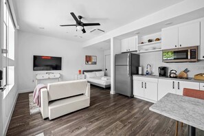 Experience the comfort of our thoughtfully designed open layout studio!