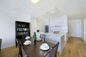 A kitchen & dining area.