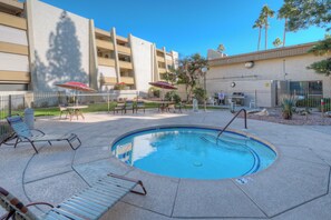 Immerse yourself in vacation bliss at our pool area. 
