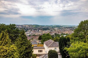 Truly panoramic views over the City of Bath from all living rooms, huge front balcony  and front bedrooms x 3