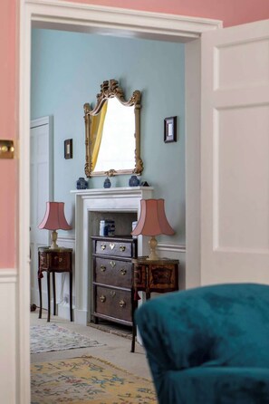 Drawing room looking through to bedroom