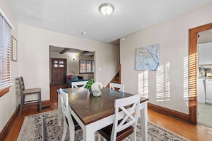 Make mealtime memories together at Tibet Twins 1’s dining table, seating 4