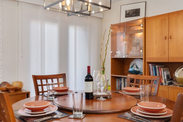 Dining Table with Seating for 6 | Extra chairs and table leaf available!