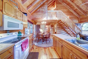 Wide open living with everything you need for any length of stay.