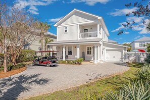 6-seater golf cart comes with the home!