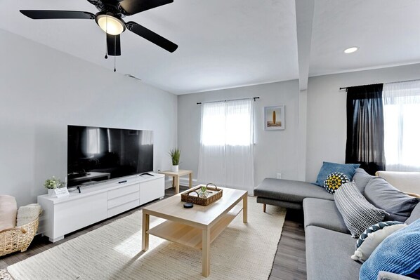 Enjoy watching your favorite shows with ample living room space!