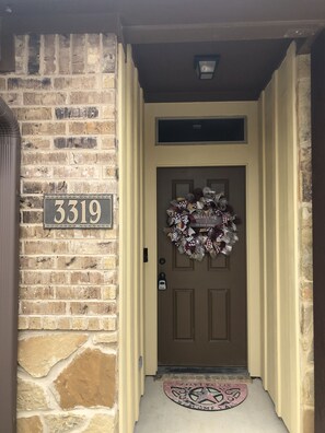 Front door. 