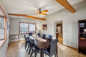 Dining Room, Dining Table, Furniture, Indoors, Table