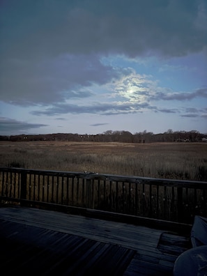 Moonset on Back Deck
