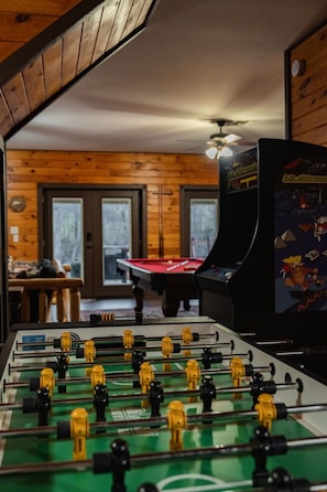 Which game do you want to enjoy first? Pool, Phooseball, or the multicade?!?