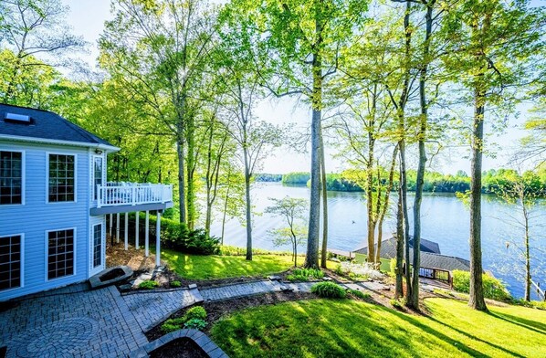 Easy, cleared and paved walkway down to the water