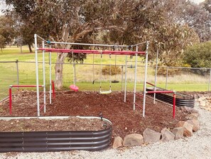 Tire the kids out: swings, flying fox, monkey bars and more