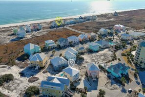 House and beach access location