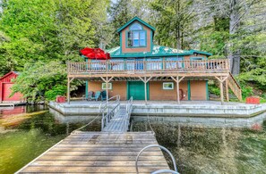 The home is directly on the water! 