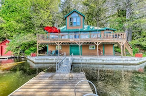 The home is directly on the water!