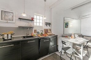 Kitchen and dining area