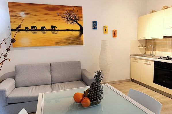 Kitchen and dining area