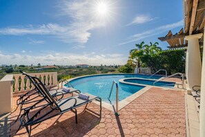 Bask in the sun at this tranquil retreat, where the pool invites relaxation and stunning views inspire serenity.