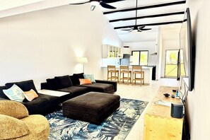Living Room into Kitchen