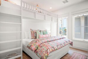 King Bedroom, 2nd Floor - Double lofted twins over king.
