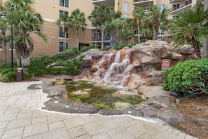 Waterfall Oasis by Pool Deck