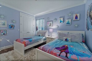 Bedroom 3: Second Floor, 1 Twin and 1 Full Bed, sleeps 2. Bathroom attached (shared with Bedroom 4).