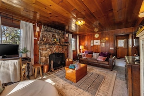 Comfy seating near the fire