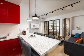 Kitchen with an oven