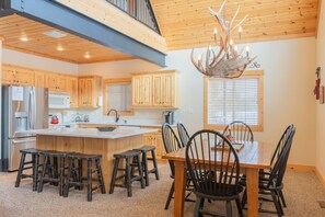 Kitchen and dining room