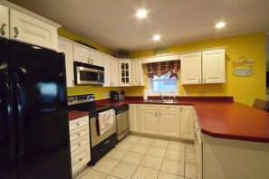 Modern, fully equipped kitchen for family meals