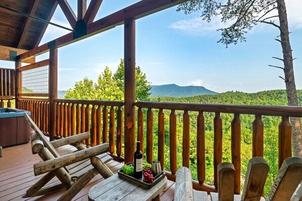 Breathtaking views from the private porch.