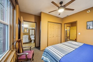 Indoors, Ceiling Fan, Bed, Furniture, Bedroom