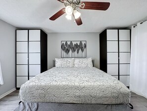 Spacious king bed for ultimate comfort and relaxation
